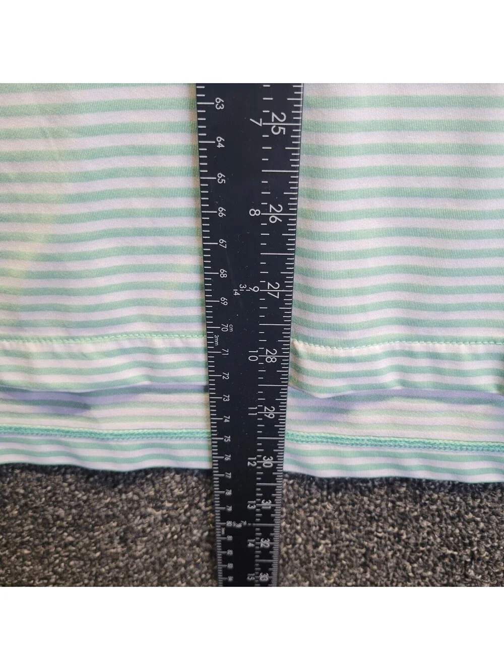 Polo Ralph Lauren RLX Golf Shirt Men's Sz L Green Striped Performance Poly FHCC